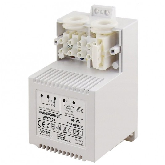Transformator TR 40VA AWT150 centrali alarm. SATEL -zdjęcie numer 2