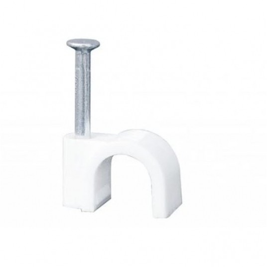 Uchwyt kablowy z gwoździem FLOP-8mm (100szt.) -zdjęcie numer 1