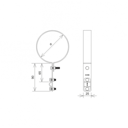 Uchwyt na rynnę spustową AN-70F/LA/ 110 mm -zdjęcie numer 2