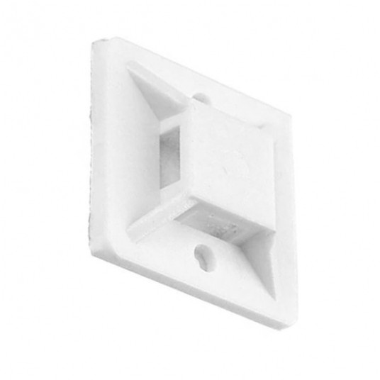 Uchwyt opaski 19x19 samoprzylepny biały 100szt. -zdjęcie numer 1