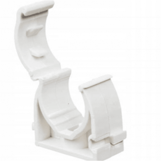 Uchwyt zamykany UZ-25 do montażu rur 25mm biały -zdjęcie numer 2