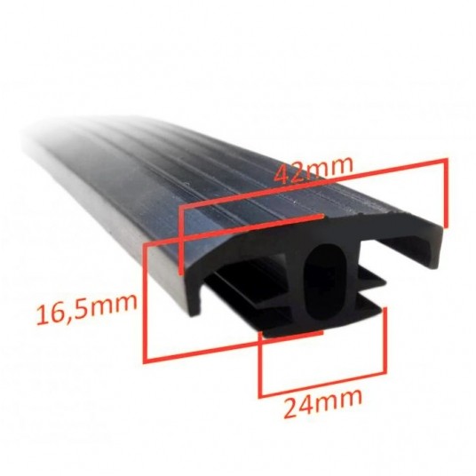 Uszczelka typu T płaska 1mb EPDM -zdjęcie numer 3