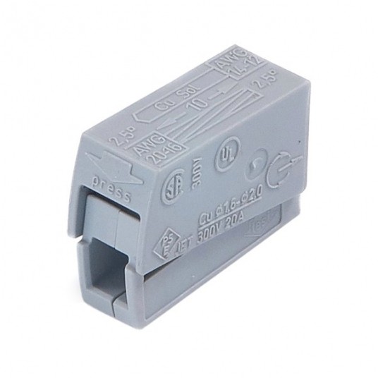 WAGO 224-101 Szybkozłączka oświetleniowa 2x1-2,5mm -zdjęcie numer 1