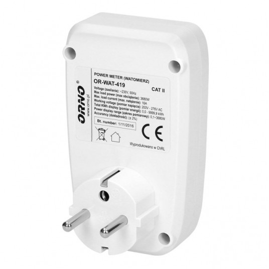 Watomierz kalkulator energii z wyświetlaczem LCD -zdjęcie numer 2