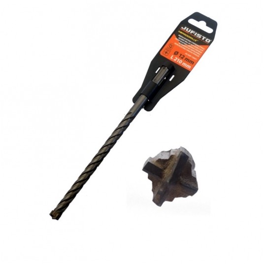 Wiertło do betonu SDS PLUS 12x210mm -zdjęcie numer 1
