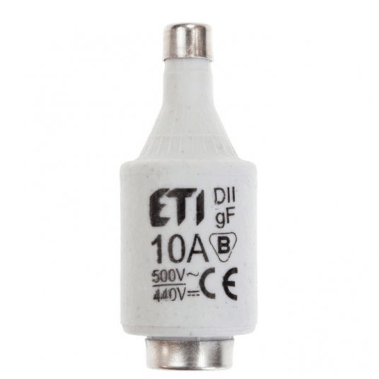 Wkładka DII 10A gF 500V szybka topikowa -zdjęcie numer 1