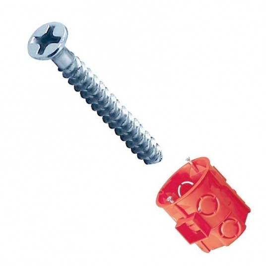 Wkręt osprzętowy do puszek dł.40mm W40 - 50szt. -zdjęcie numer 1