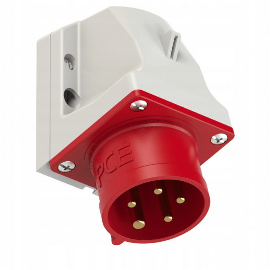 Wtyczka odbiornikowa 16A 5P 400V IP44 z klapką -zdjęcie numer 1