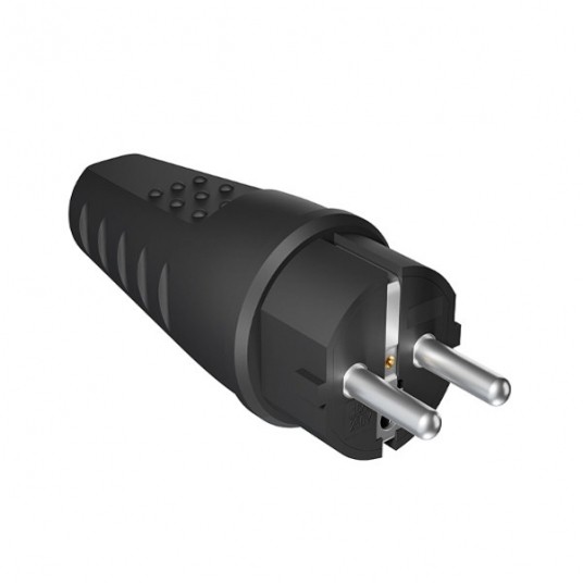 Wtyczka prosta czarna WT-54 PR 16A 220-240V -zdjęcie numer 1