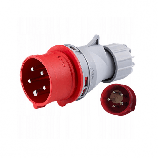 Wtyczka siłowa 32A 5P zwrotnica faz IP44 /FE/ -zdjęcie numer 1