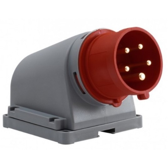 Wtyk przemysłowy stały odbionik. 16A 5P /FE/ IP44 -zdjęcie numer 1