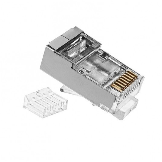 Wtyk RJ45 kat.6 STP - ekranowany, z prowadnicą -zdjęcie numer 1