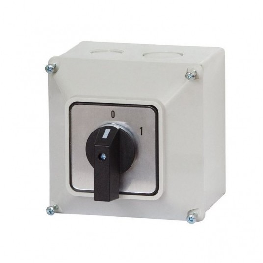 Wyłącznik 25A 0/1 3P IP65 w obudowie -zdjęcie numer 1