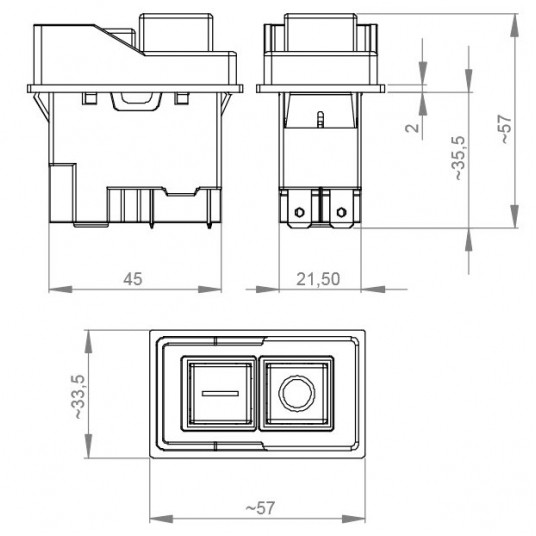 Wyłącznik elektromagnetyczny KJD17 230V 5pin -zdjęcie numer 3