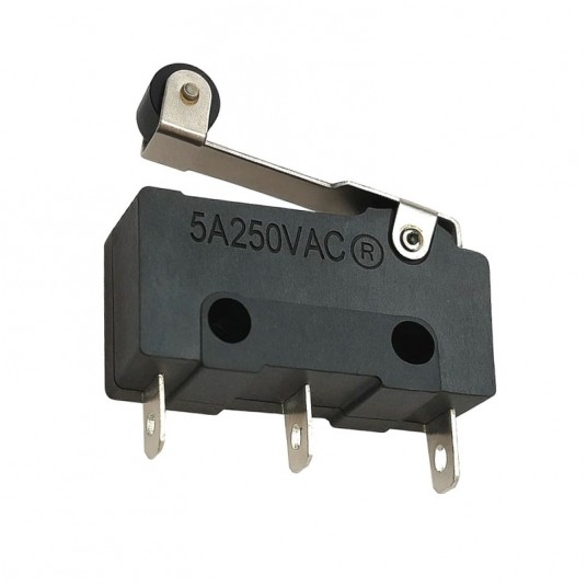 Wyłącznik krańcowy KW11-N 250V/5A mini z rolką -zdjęcie numer 1