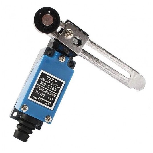 Wyłącznik krańcowy ME8108 230VAC 2A z rolką regul -zdjęcie numer 2