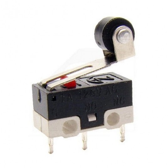 Wyłącznik krańcowy WK1-04 mini z rolką do druku -zdjęcie numer 1