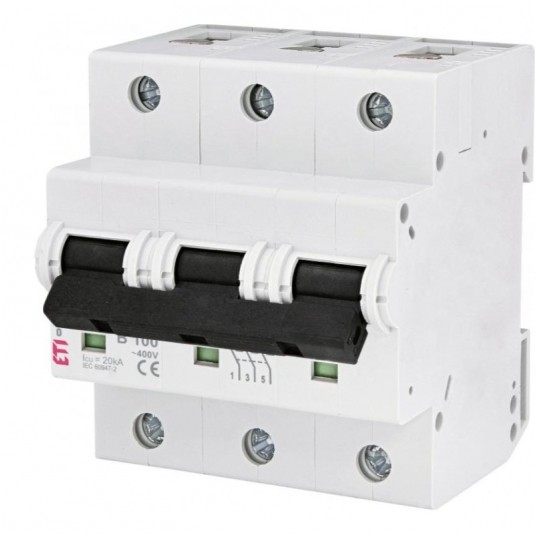 Wyłącznik nadprądowy ETIMAT10 3P B 100A 10kA AC -zdjęcie numer 1
