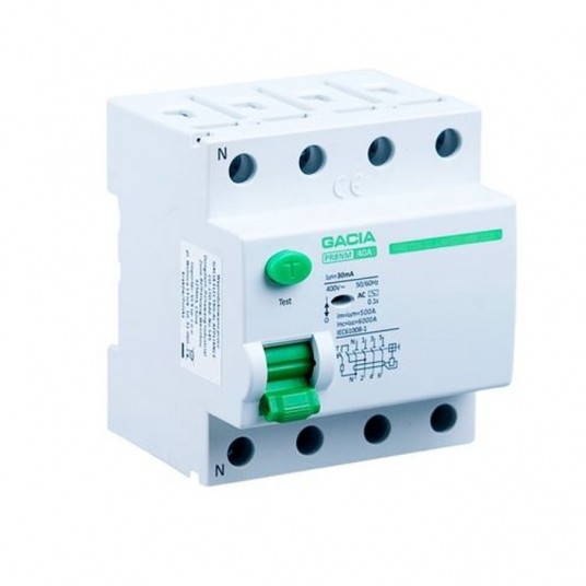 Wyłącznik róż-prąd. VCX/GACIA- A RCD-63A 100mA 4P -zdjęcie numer 1