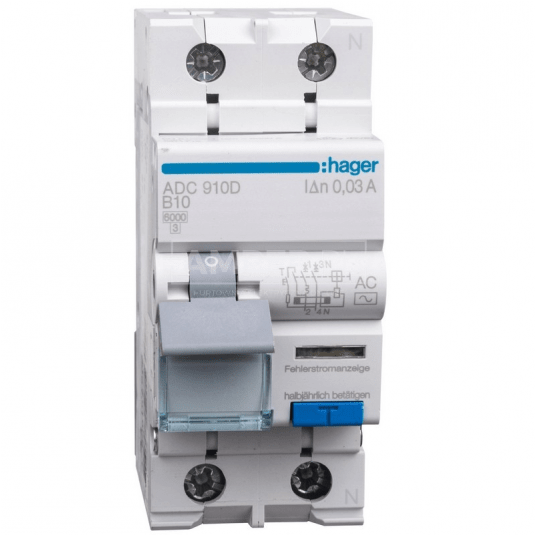 Wyłącznik różnicowo-nadprądowy 2P B10A 0,03A typAC -zdjęcie numer 1