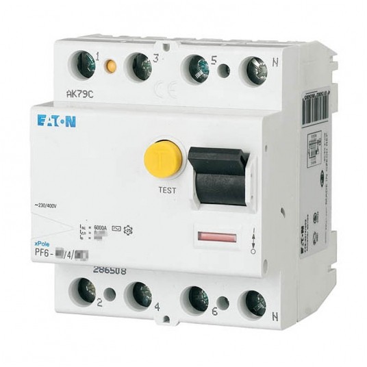Wyłącznik różnicowopr.AC RCD PF6-63/4/01 4P 3-faz -zdjęcie numer 1