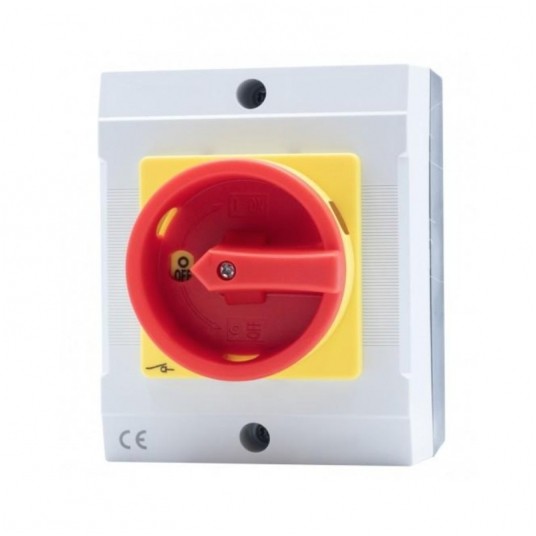 Wyłącznik WS-25A 0/1 25A 3P IP65 w obudowie -zdjęcie numer 1