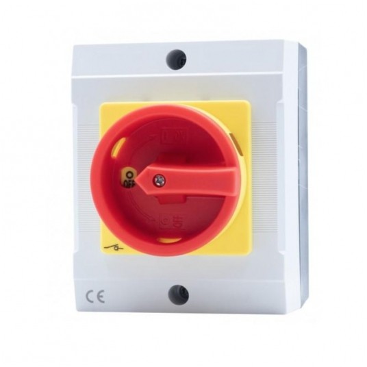 Wyłącznik WS-32A 0/1 32A 3P IP65 w obudowie -zdjęcie numer 1