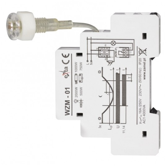 Wyłącznik zmierzchowy WZM-01/S1 230VAC -zdjęcie numer 2
