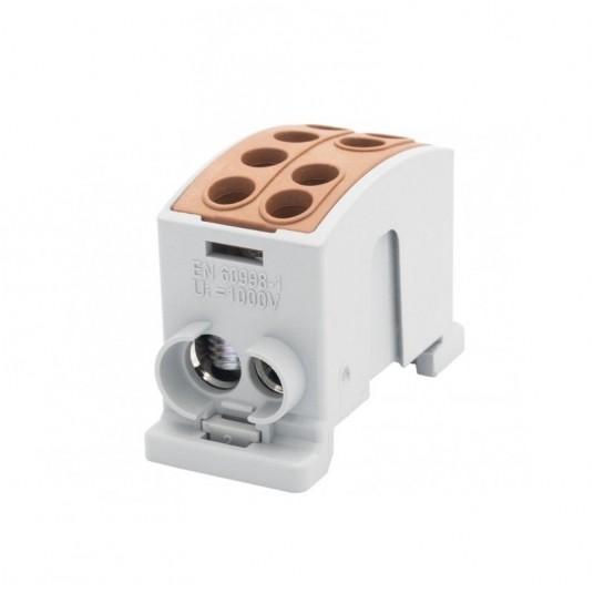 Zacisk HLK 125A-2 (1x35,1x25) - brązowy -zdjęcie numer 1