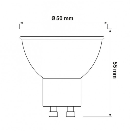 Żarówka LED ORO TOTO 5W/840 GU10 4000K -zdjęcie numer 2