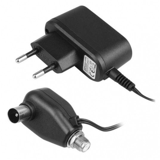Zasilacz 12V 100mA antenowy elektr.z gniazdem F HQ -zdjęcie numer 1