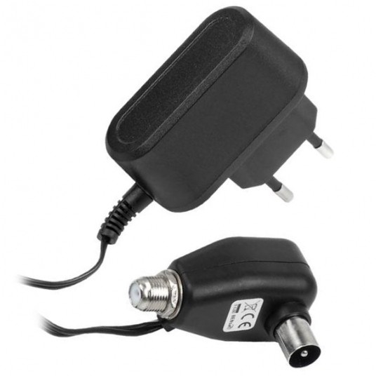 Zasilacz 12V DC 300mA HQ antenowy elektr. z gn. F -zdjęcie numer 1
