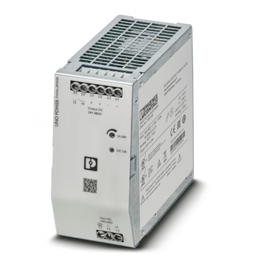 Zasilacz 24V DC UNO2-PS/1AC/24DC 480W na szynę -zdjęcie numer 1