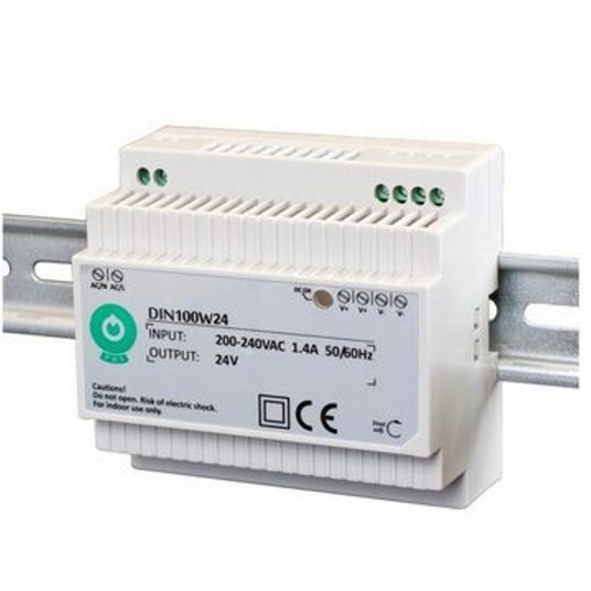 Zasilacz 24V DIN100W24 100W na szynę DIN reg. -zdjęcie numer 1