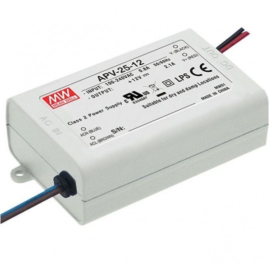 Zasilacz LED 12V DC APV 25W IP30 -zdjęcie numer 1
