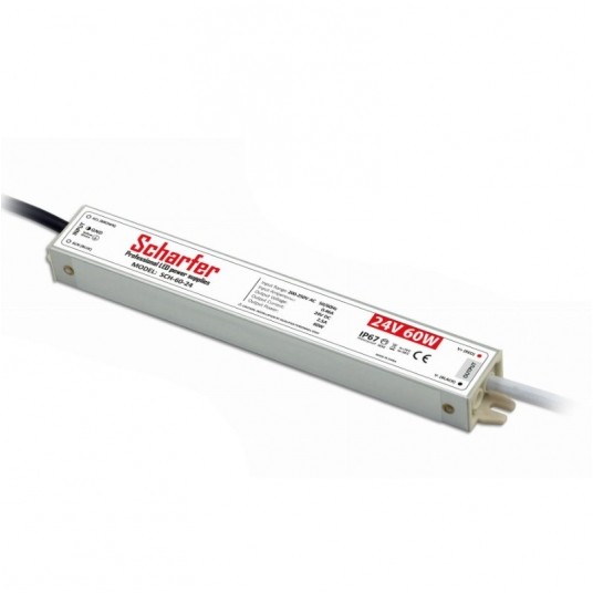 Zasilacz led herm. IP67 24V 60W Scharfer 7Y -zdjęcie numer 1