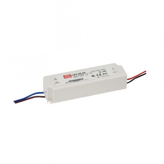 Zasilacz led Mean Well LPV-35-24 35W ip67 24V -zdjęcie numer 1