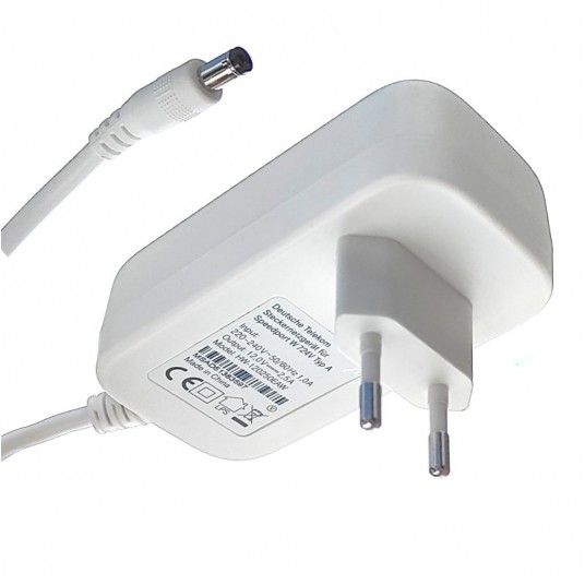Zasilacz sieciowy 12V/2,5A/30W wtyk-2,1/5,5mm biał -zdjęcie numer 1
