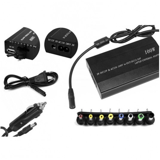 Zasilacz uniwersalny do laptopa 12...-24V 100W -zdjęcie numer 1