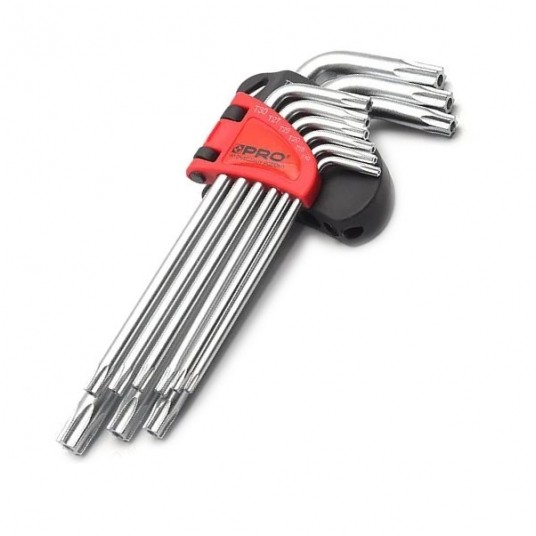 Zestaw 9 szt. kluczy torx WT-09-TOK PRO -zdjęcie numer 1