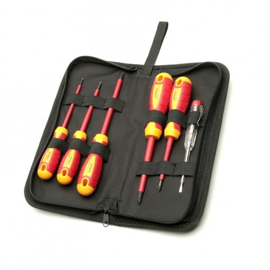 Zestaw wkrętaków izolowanych 6 szt. WWZ-20-6S PRO -zdjęcie numer 1
