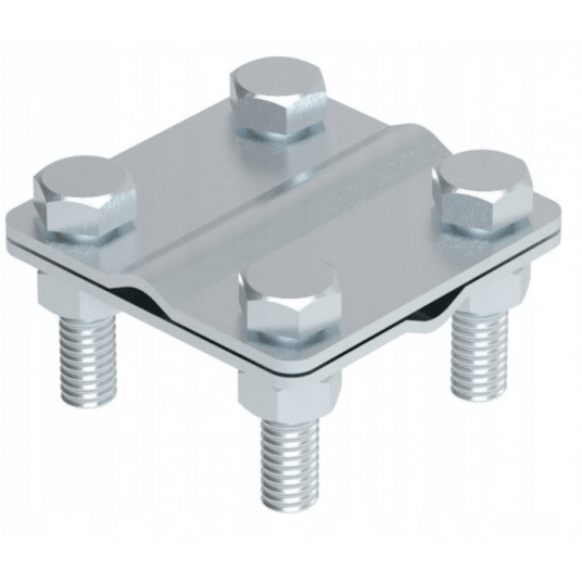 Złącze krzyżowe do uziomu 4-otworowe F62 duże -zdjęcie numer 1