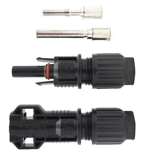Złącze MC4 (H4) kpl wtyk + gniazdo do 10mm2 -zdjęcie numer 1
