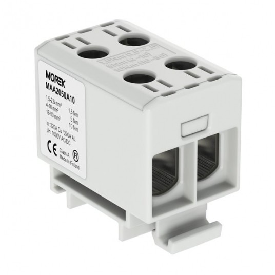 Złącze szynowe TH35 dwuwej. OTL50-2 1,5-50mm szare -zdjęcie numer 1