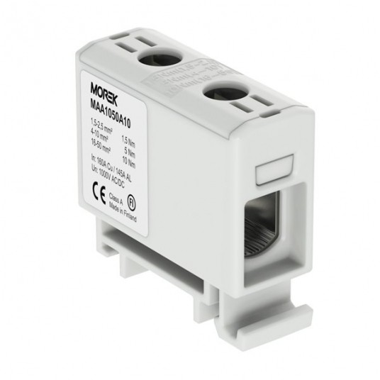 Złącze szynowe TH35 jedno. OTL50 1,5-50mm2 szare -zdjęcie numer 1