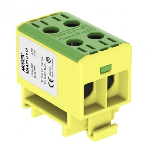 Złącze szynowe TH35 OTL35-2 2,5-35mm2 1000V żo -zdjęcie numer 1