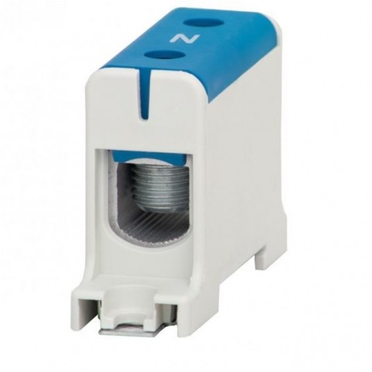 Złączka LZ 16mm2-95mm2 niebieska na szynę TH35 -zdjęcie numer 1