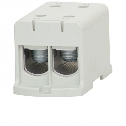 Złączka LZ 2x240/2x240mm2 szara na szynę TH35 -zdjęcie numer 1