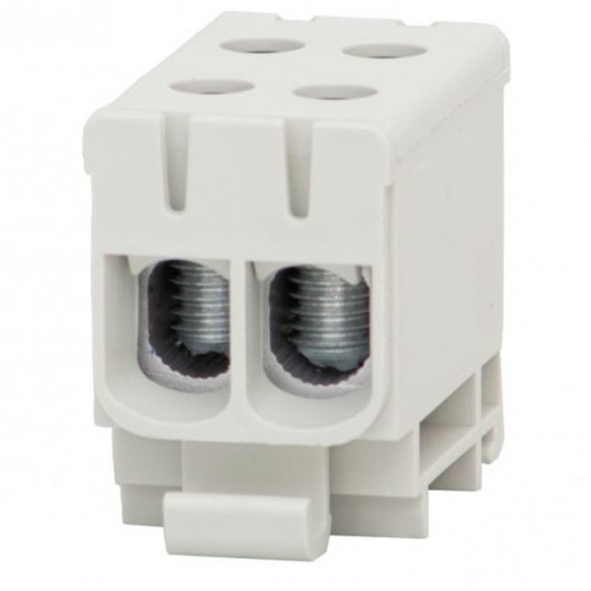 Złączka LZ 2x50/2x50mm2 szara na szynę TH35 -zdjęcie numer 1