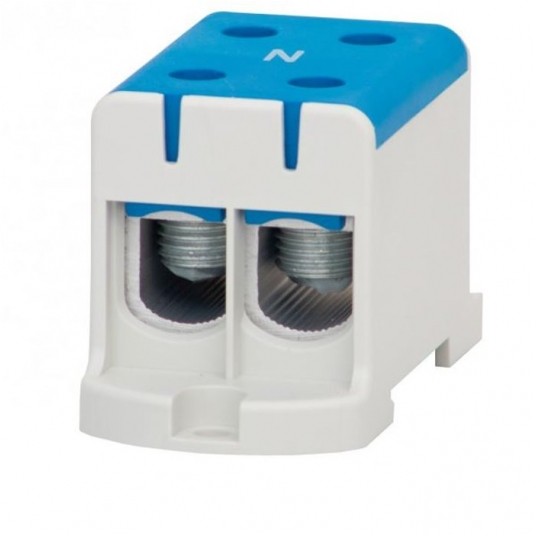 Złączka LZ 2x95/2x95mm2 niebieska na szynę TH35 -zdjęcie numer 1